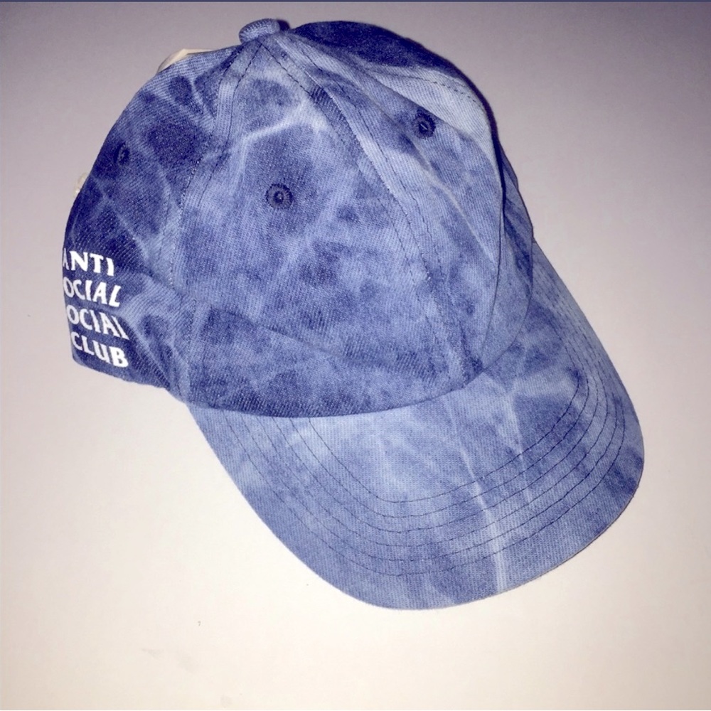 Anti Social Social Club Tie dye/Blue Jean hat